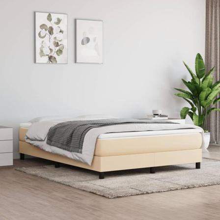Vidaxl Pocketresårmadrass Gräddvit 140x190x20 Cm Tyg Kräm