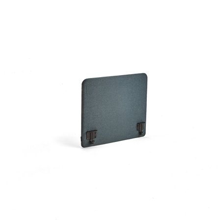 Tischteiler ZONE, schwarze Bügel, 800x650x36 mm, Stoff Etna, Petroleumblau