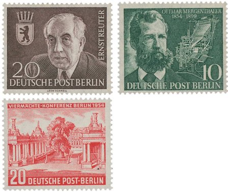 Berlin 1954 - MICHEL 115/117 - Postfrisk
