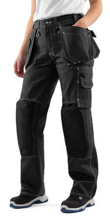 Arbetsbyxor Fristads Dam Hantverkarbyxa 253K FAS, dam, Svart Arbetskläder