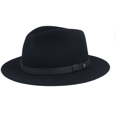 Stetson - Svart traveler Hatt - Woolfelt Ear Flap Black Traveller @ Hatstore