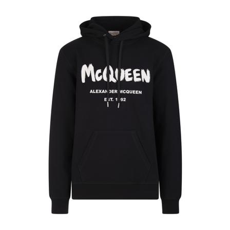 Alexander McQueen, Sweater Czarny, Mężczyzna, Rozmiar: L