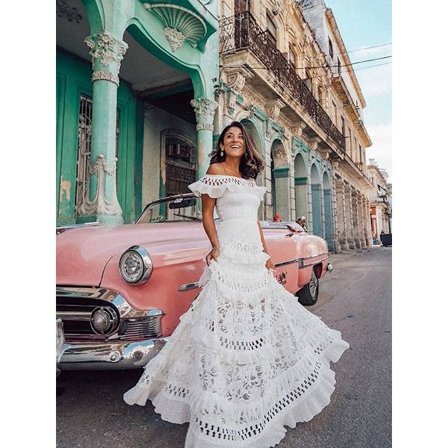 Kvinners Off The Shoulder Ruffle Party Kjoler Side Split Maxi Kjole