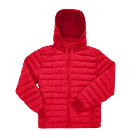 B&C Unisex Vuxen Reset Puffer Jacka S Röd