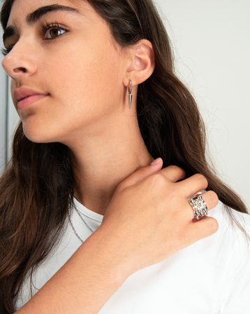 Edblad Peak Ring Steel Couleur argent Bijoux Fille - Kids Brand Store