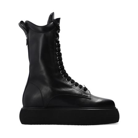 The Attico, Selene platform ankle boots Zwart, Dames, Maat:37 EU,leer