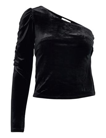 Asimtop Langærmet T-shirt Sort Mango