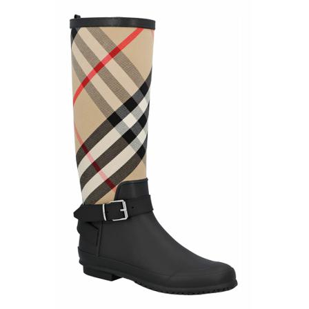Burberry, Rain boots Zwart, Dames, Maat:36 EU,rubber