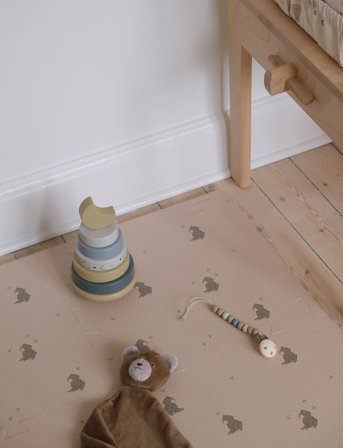 That's Mine Alva Foam Play Mat Print - Beige - 100X100X1CM