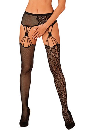 Obsessive Garter Stockings S821 S/M/L Strømpebukser