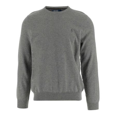 Ralph Lauren, Round-neck Knitwear Grijs, Heren, Maat:L