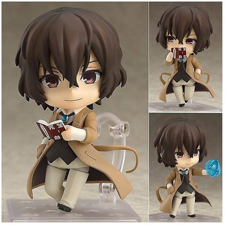 Bungo Stray Dogs Osamu Dazai Nendoroid Actionfigur Ansigtsudskiftelig PVC Desktop Ornament Fødselsdag Julegave