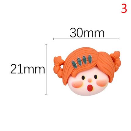 2x Newresin Tillbehör Pojke Flicka Avatarc Tillbaka Cabochon Scrapboo