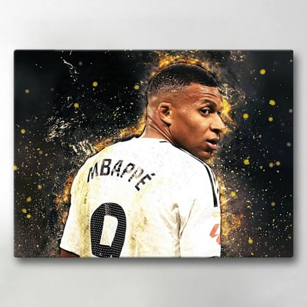 Lerretsbilde / Bilde - Mbappe - 40x30 cm - Lerret