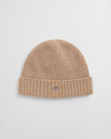 GANT Herren Beanie aus Wolle (ONE SIZE) Khaki