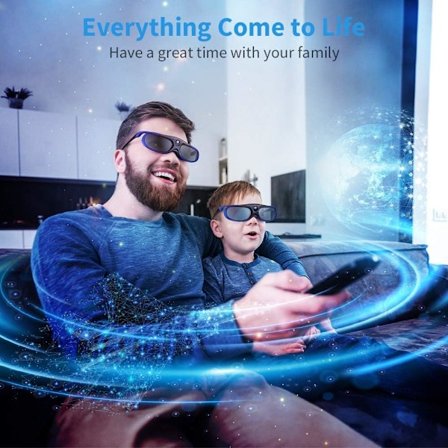 *3D-briller Aktiv lukker Dlp-Link Kompatibel med Optoma Benq Sh*