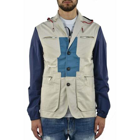Dsquared2 - Sommarjackor - Blå - Herr - Storlek: L, Herr, Storlek: L