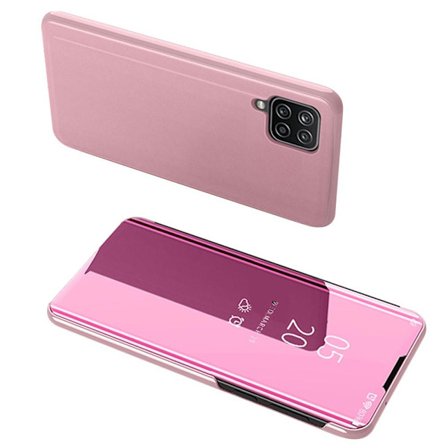 SKALO Samsung A22 4G Clear View Spegel fodral - Rosa