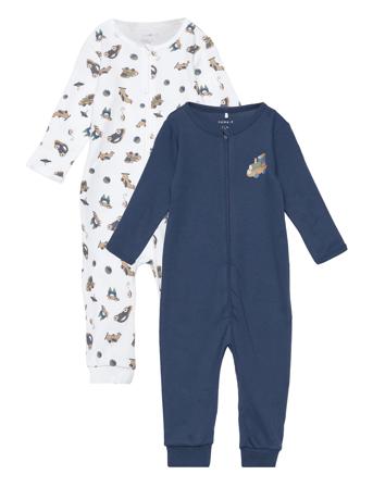 Nbmnightsuit 2P Zip Dark Dnm Toys Pyjamas Sie Jumpsuit Blå Name It