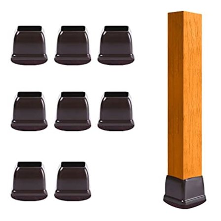 8 stk. Stolben Gulvbeskyttere Møbelbenhetter med Filt