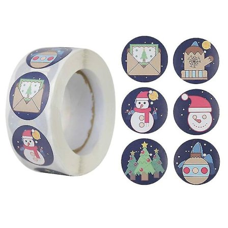 500 st guld god jul klistermärken godispåse kuvert försegling