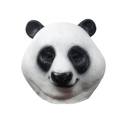 Party Halloween Kostym Panda Djurhuvud Latex Mask
