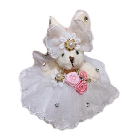 Plys Kanin Form Nøgleringe Taske Vedhæng Sød Rygsæk Vedhæng Plys Dukker Nøgleringe Plys Materiale til Par Pige Teenager