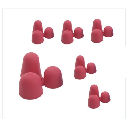 6-pack Röd The Pencil Grip Writing CLAW för Pennor och Bestick, Medium Storlek