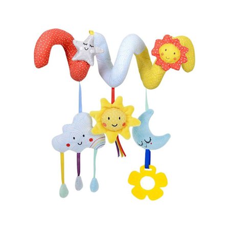 Baby Hengekøye Henger Stjerne Måne Sol Sky Stil Vogn Seng Hengeleker Spedbarn Rangle Spiral Sikkerhetsleker Til Babygave
