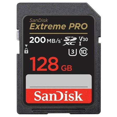 128GB SanDisk Extreme Pro SDXC Class 10 UHS-I U3 V30 A2 200/90M