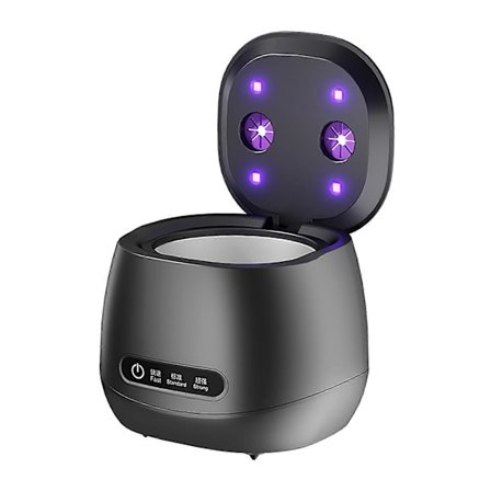 Ultraäänipuhdistin hammaskiskoille - UV-hammaspuhdistuslaite hammasproteeseille, oikomiskojeille, hammasraudoille, hammassuojille, hammasharjojen 