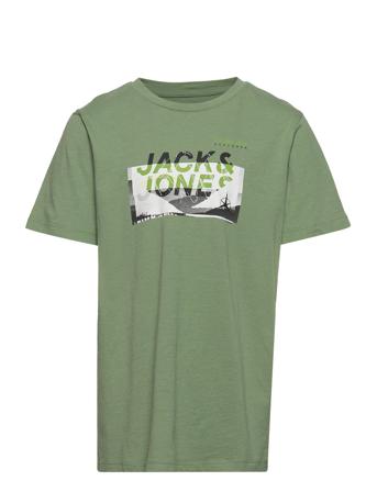 Jcobooster Tee Ss Crew Neck Jnr T-shirt Grøn Jack & J S