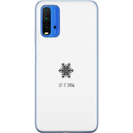 Xiaomi Redmi Note 9 4G Gennemsigtig cover Lad det sne