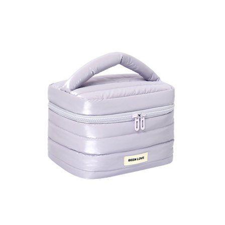 Sminkeveske for kvinner Søt kosmetikkveske Jenter Bærbar vanntett toalettveske Reise Sminke Organizer Veske med håndtak (Violett)