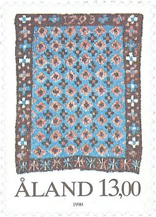 Åland - Rya tæppe - Postfrisk