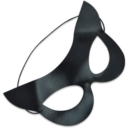 Kattmask halloween halv mask catwoman mask party kostymer