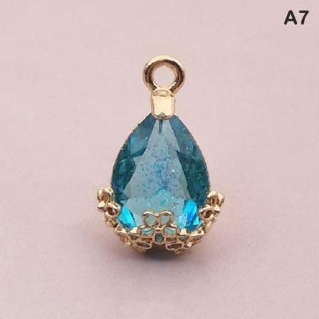 5 STK 13*20 mm Crystal Charms Pendant Rhinestone DIY smykker Maki A7