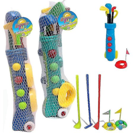 Lasten Muoviset Golfmailat Leikkikärry Caddy Set Palloja Laukku Kesä Puutarha Ranta Ulkona