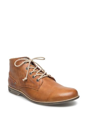 Crasher Leather Shoe Nyörisaappaat Ruskea Sneaky Steve
