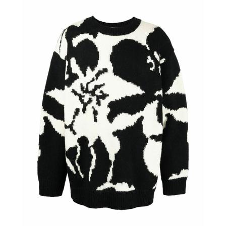 Dries Van Noten, Round-neck Knitwear Zwart, Heren, Maat:M