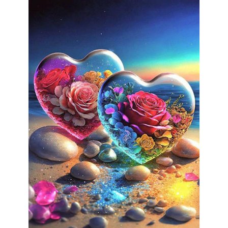 30 x 40 cm, elsker stranden Diamond Painting Diamond Broderi Pa