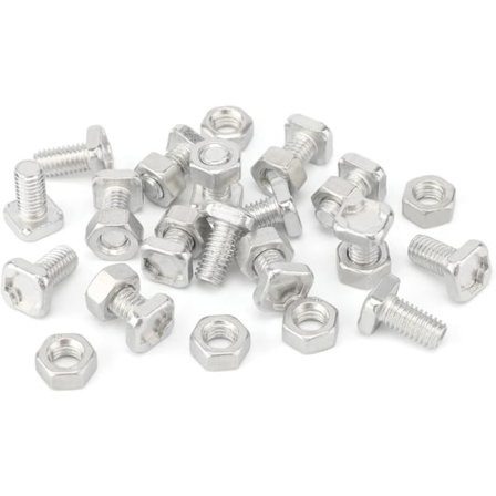 50 sæt drivhusmøtrikker og drivhusbolte til installation og drivhusfastgørelse