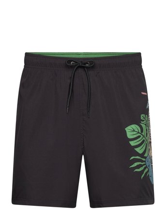 Santa Cruz Tiki Hand Swimshort - Black - S