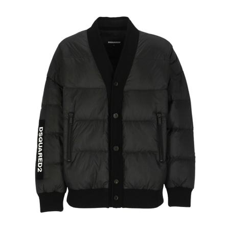 Dsquared2, Coat Czarny, Mężczyzna, Rozmiar: M