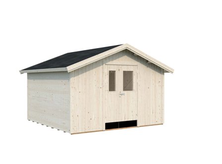 Palmako Lucas Förråd 12,3 m²/inv. 12,1 m², obehandlad, Stugor & förråd