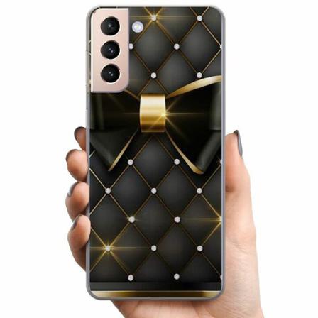 Samsung Galaxy S21 Tpu Mobilskal Gyllene Rosett
