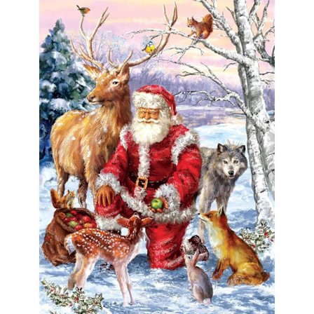 30*40cm 5D timanttimaalaus joulu, DIY timanttikirjonta risti