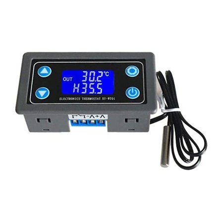 Digital temperaturregulator 12v 24v LCD-display digital termostat høj præcision temperaturstyringsmodul køling opvarmning automatisk panel