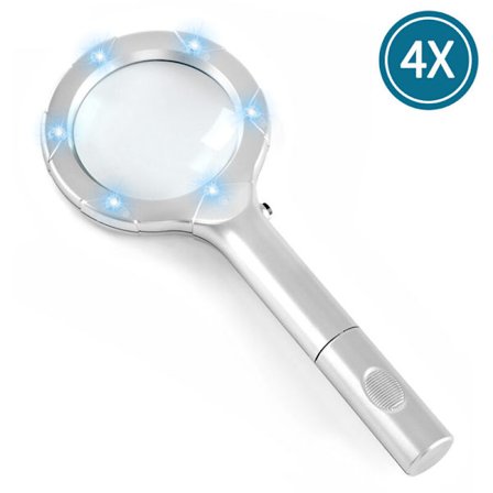 Glasförstoringsglas för vetenskapliga böcker, tidningar, läsning, insekter, hobby, observation med premiumkvalitet