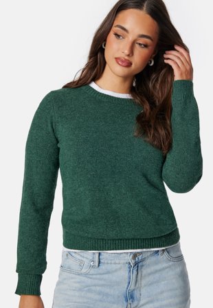 VILA Viril O-neck L/S Knit Top Klær